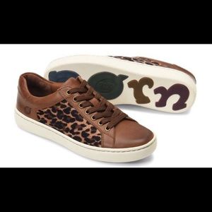 Born Sur Leopard Leather Sneakers
